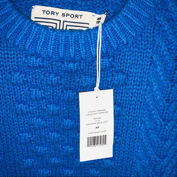 NWT Tory Sport | Merino Wool Cable Knit Sweater - Picture 10 of 13